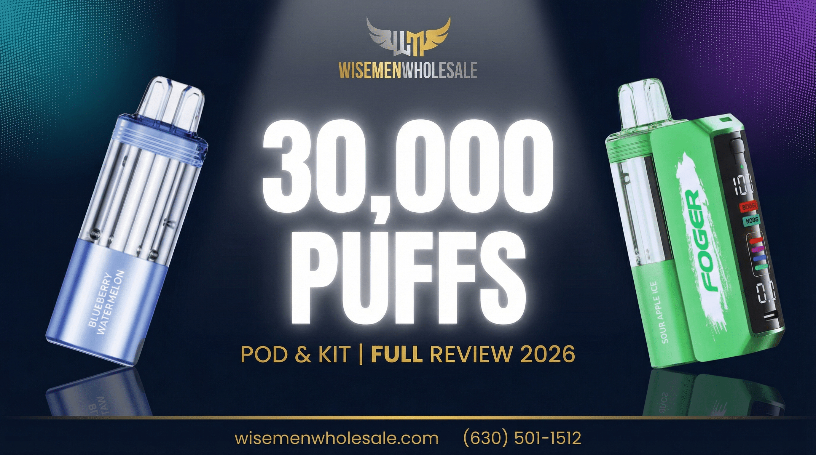 Foger Switch Pro Pod and Kit 30000 puffs disposable vape review by Wisemen Wholesale
